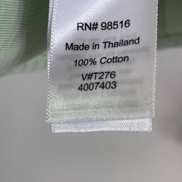 Coldwater Creek Womens XL No Iron Long Sleeve Button Up Shirt Light Green Blouse - Picture 4 of 10